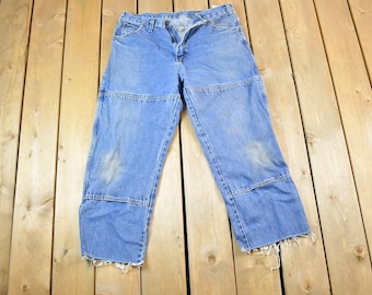 Vaqueros de trabajo Dickies vintage de los años 90, talla 36 x 30 / Pantalones de carpintero de los años 90 / Carhartt desgastado / Ropa de trabajo vintage