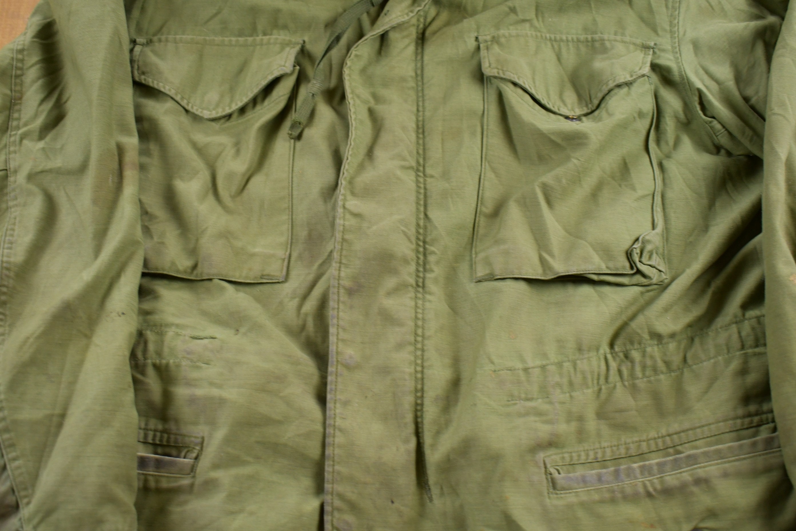 Vintage 1970s Army Military Field Jacket / Button up Jacket / Army 