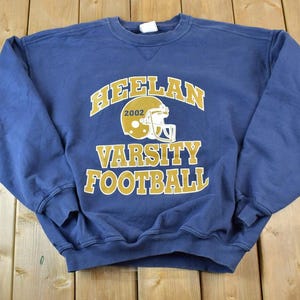 Vintage 2002 Heelan Varsity Football University Collegiate Crewneck / Embroidered / NCAA Sweatshirt / Sportswear / Americana