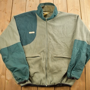 Vintage 1990s Columbia Fleece Sweater / Outdoorsman / 90s Sweater / Streetwear / Hiking / Fleece Zip up /