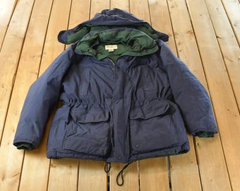 Vintage 80s Eddie Bauer Blue Goose Down Coat Small - Etsy