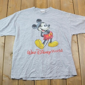 ヴィンテージ 1990年代 ウォルト ディズニー ワールド ミッキー カートゥーン プロモ T シャツ / 90年代 グラフィック T シャツ / ヴィンテージ ミッキーマウス / アメリカ製 / 90年代 ディズニー T シャツ