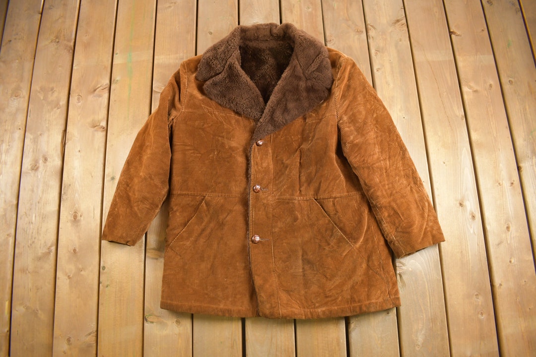 非常に高い品質 Corduroy Sears 1970s Vintage Lined Jacket Winter / Jacket ジャケット・アウター