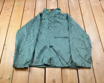 Men's Vintage 90s Eddie Bauer Forest Green Hooded Zip up