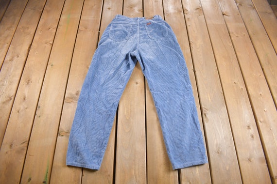 Vintage 1970s Lee Blue Corduroy Trousers Size 26 … - image 2