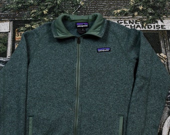 Vintage Patagonia Full Zip Sweater / Solid Color / Brand Logo