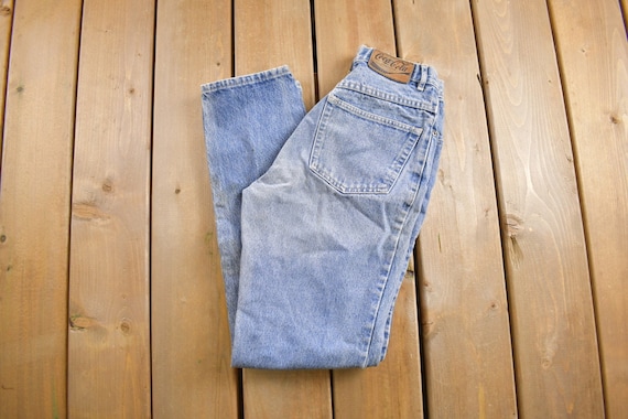 Vintage 1980s Coca Cola Denim Jeans Size 24 X 28 / American