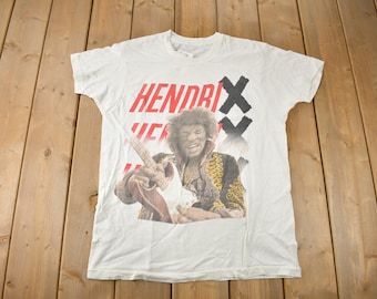 Vintage 1989 Jimi Hendrix Portrait Graphic T-shirt Made In USA Size M
