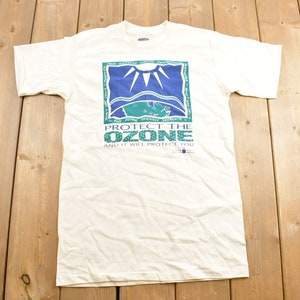 Vintage 1990s &#39;Protect The OZONE&#39; Souvenir T Shirt / Streetwear / Made In USA / Vacation Tee / Travel T Shirt / Tourist / Single Stitch