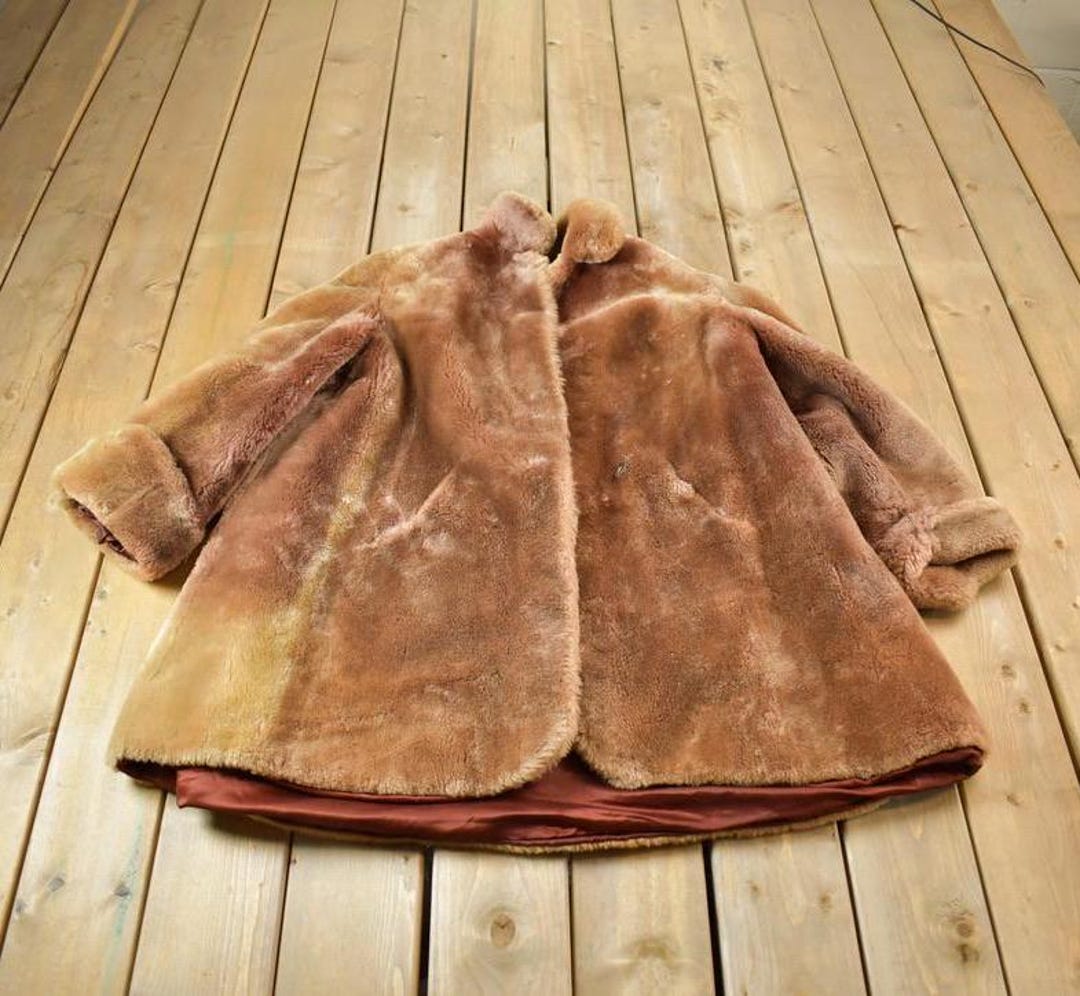 ハ*オ様 90s vintage real mouton half coat Vintage 90s PORTOBELLO Mouton Leather Patchwork Zipper