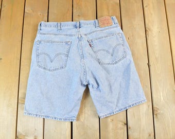Vintage 1990s LEVIS Silvertab Baggy Jean SHORTS Size 27 Small