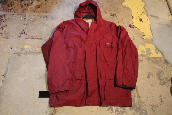 Vintage Raincoat / IZOD Lacoste / Cargo Pocket /