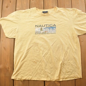 Vintage 1990s Nautica Graphic T-Shirt / 90s / Vintage Streetwear / Graphic T Shirt / Made In USA