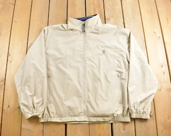 Vintage 1990s Tommy Hilfiger Windbreaker Jacket / Tommy Hilfiger / Embroidered / Sportswear / Menswear Jacket / Streetwear Style