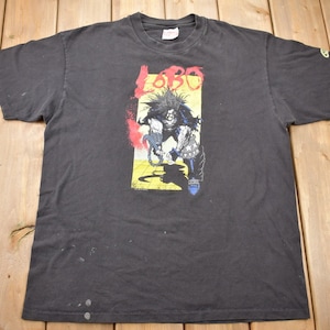 Vintage 1991 Lobo DC Comics Graphitti Promo T-shirt / Made In USA / Single Stitch / Rare Vintage / Vintage T-shirt / DC Comics