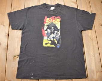 Vintage 1991 Lobo DC Comics Graphitti Promo T-shirt / Made In USA / Single Stitch / Rare Vintage / Vintage T-shirt / DC Comics