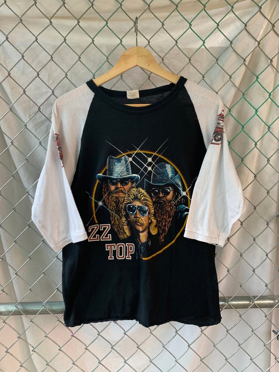 ZZ Top Raglan / ZZ Top T-Shirt / Vintage Band T-Sh
