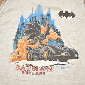 Veste En Jean Bleu Vintage Batman Returns DC Comics Taille XL - Années 90, Occasion Très Bon état