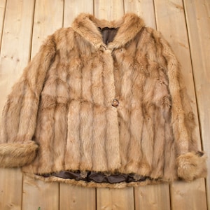 Vintage 1970s Brown Mink Fur Coat / Vintage Mink Jacket / Authentic Fur / Made In USA / True Vintage