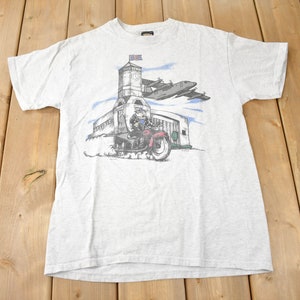 Vintage 1995 Canadian National HOG Rally Harley Davidson Motorcycles Single Stitch Graphic T-shirt