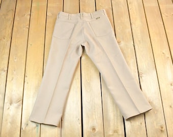 Vintage 1970s Wrangler Pants Size 34 x 26 Made In USA / Vintage Denim / Vintage Wrangler / Retro Jeans