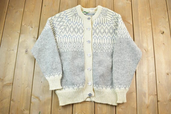 Vintage 1990s Highland Craft 100% Pure Wool Knit Button up Vintage 1990s Highland Craft 100% Pure Wool Knit Button up