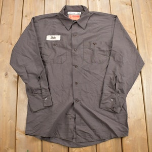 Vintage 1980s Workwear Corporation Uniform Hemd / Mechaniker Hemd / Arbeitskleidung / Vintage Uniform / 80s Workwear / Made in USA