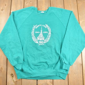 Vintage 1990s Sainte Luce Quebec Crewneck Sweatshirt / 90s Crewneck / Souvenir Sweater / Streetwear / Travel And Vacation