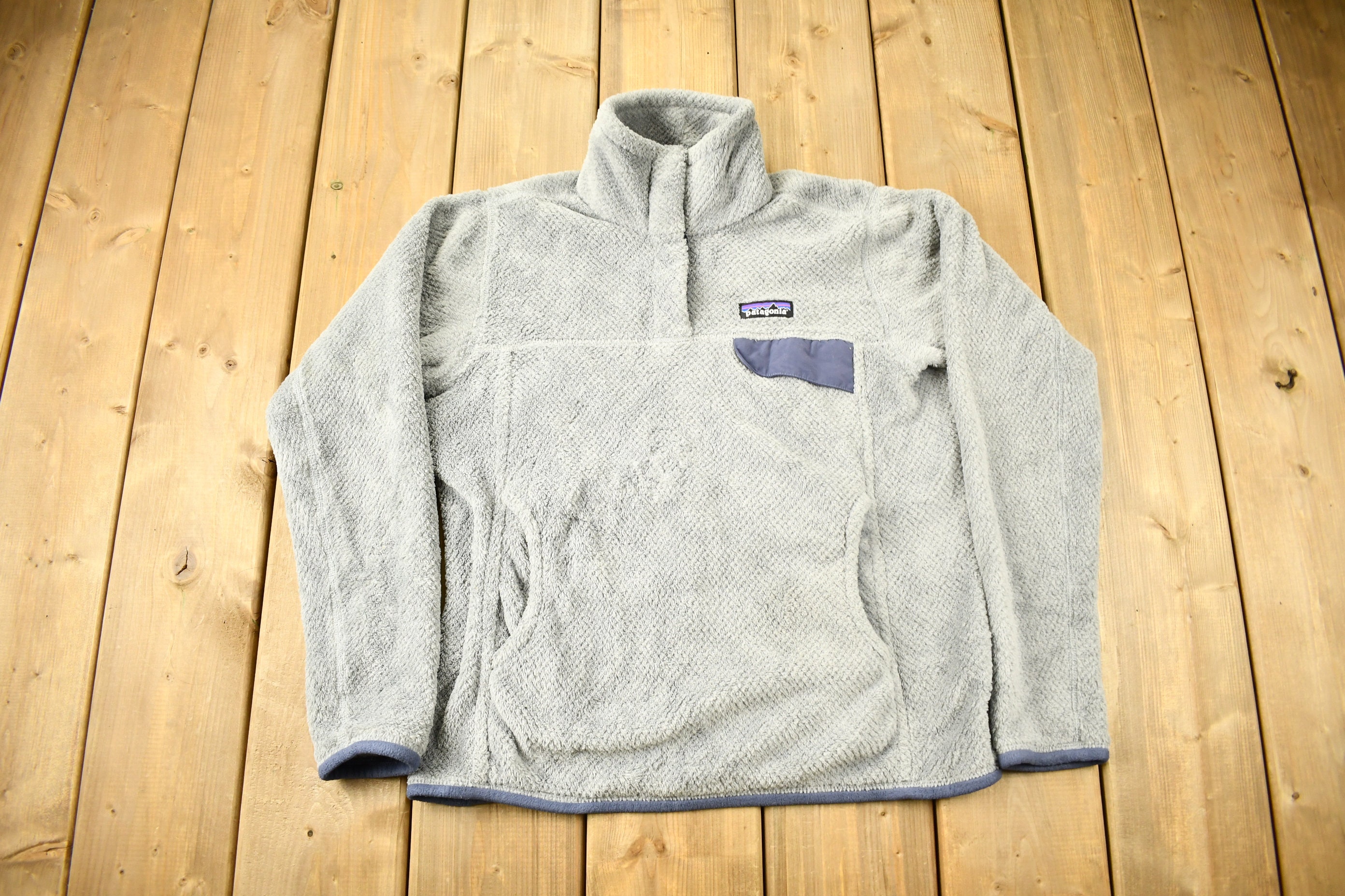 Vintage Patagonia T-snap Fleece Sweater / Outdoorsman / 90s