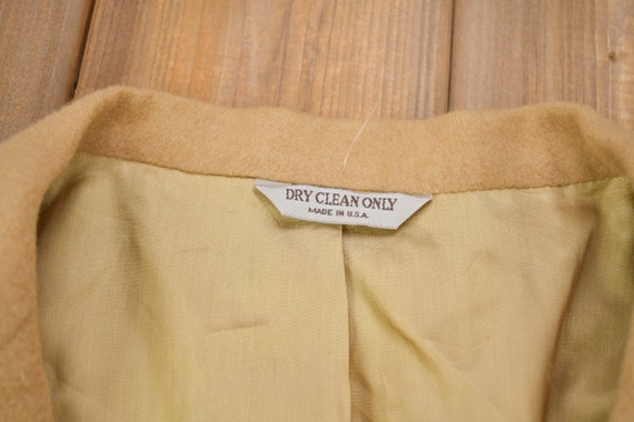 Vintage 1980s Amicale 100% Camel Hair Wool Overco… - image 3