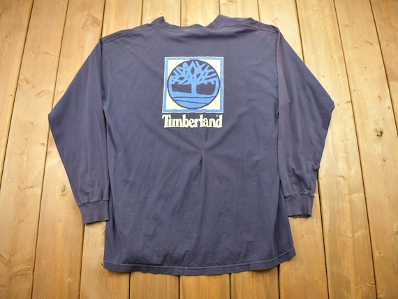 Vintage 1990s Timberland Long Sleeve Graphic T Shirt Vintage