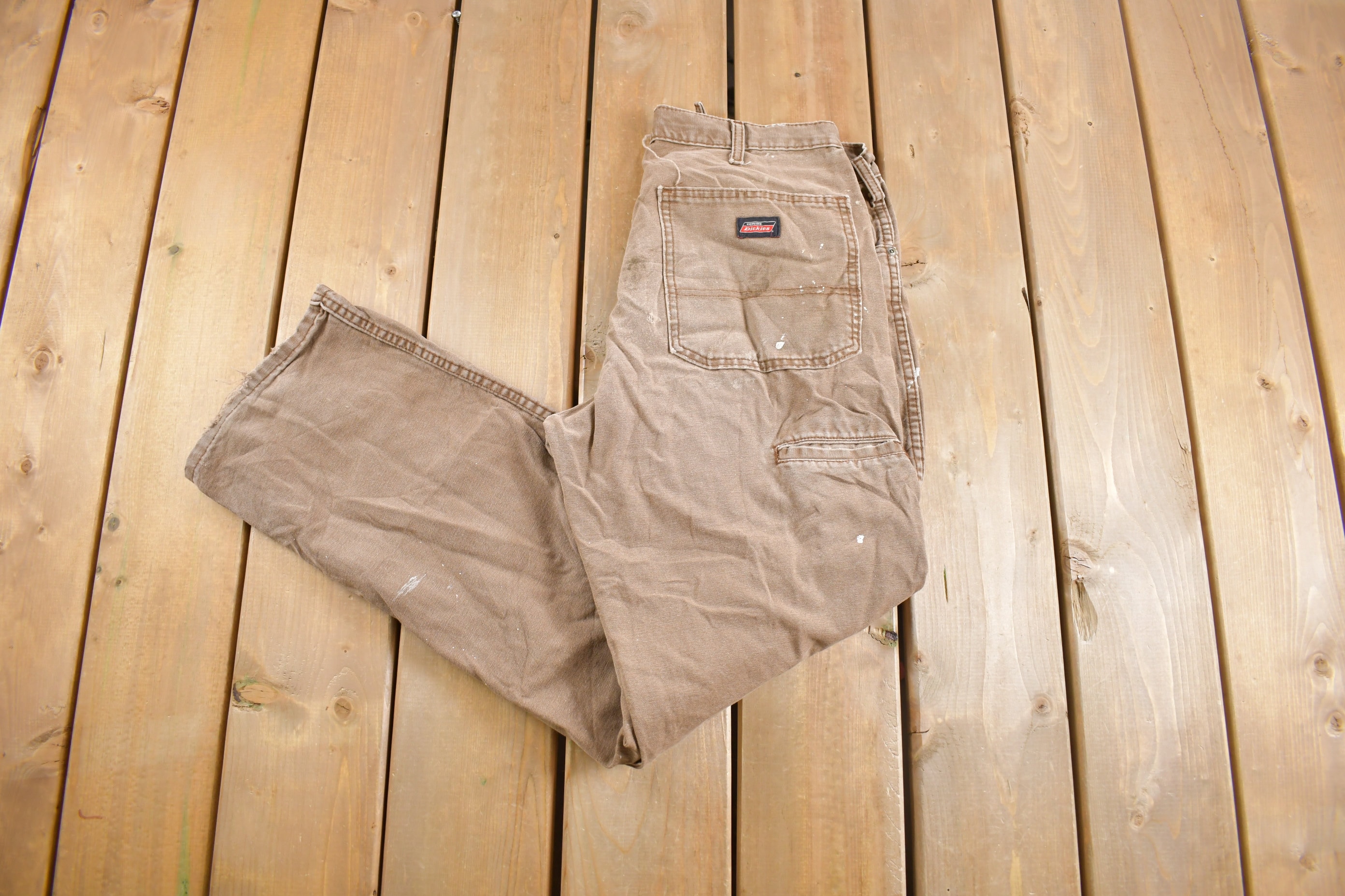 90s〜 Old Dickies 生成り Painter Pants デッドストック☆90s Dickiesディッキーズ コットン ペインター