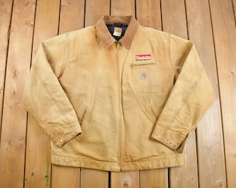 Vintage 1990s Distress Carhartt Detoit Jacket Makita