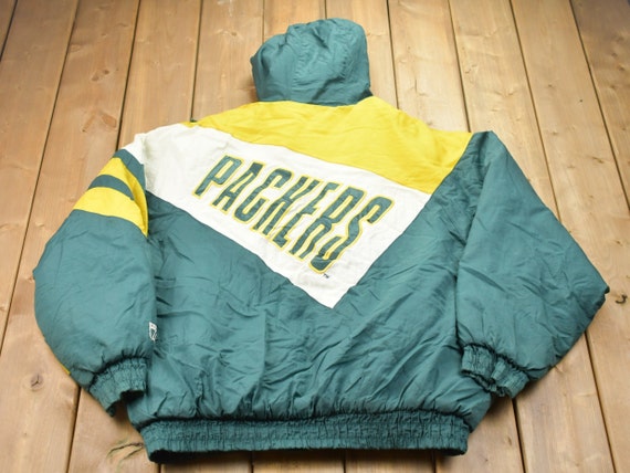 Vintage 1990s Green Bay Packers NFL Logo7 Puffer Jacket