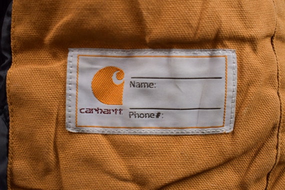Vintage 1990s Carhartt Youth Hooded Work Jacket /… - image 5