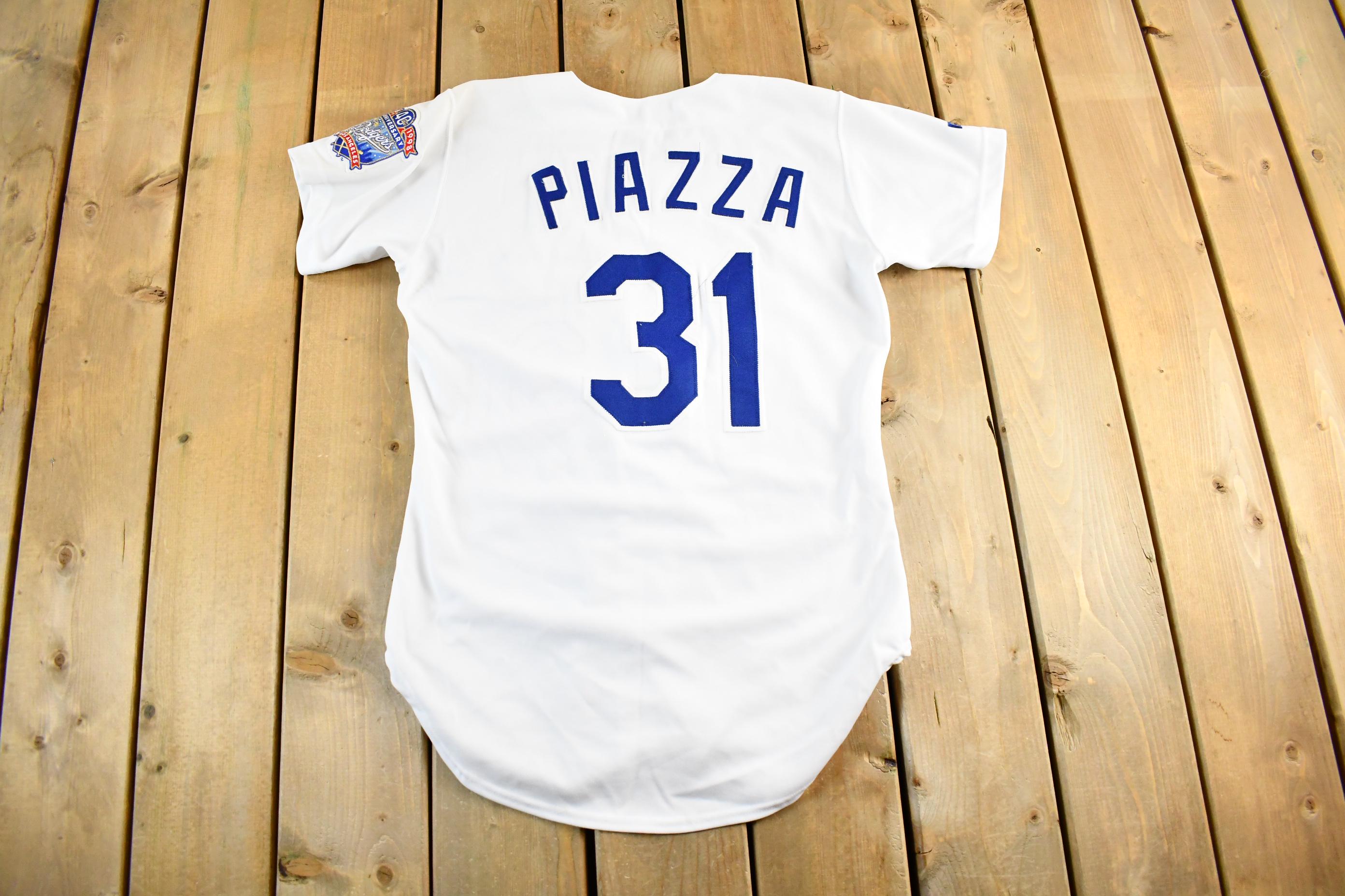 Vintage 1990s Los Angeles Dodgers Mike Piazza MLB Baseball Russell