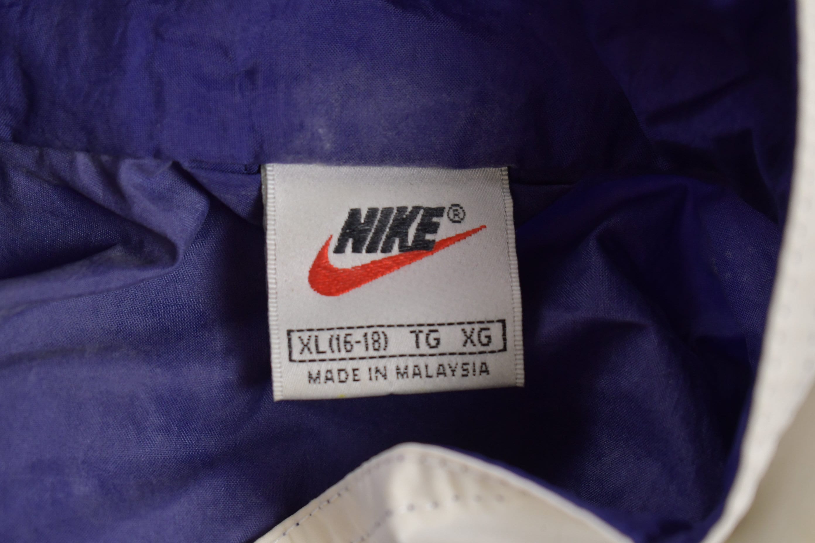 Vintage 1990s Nike Color Block Windbreaker Jacket / 80s 90s Nike