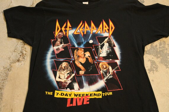 def leppard 7 day weekend tour t shirt