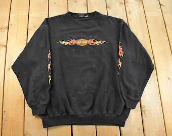 Vintage 2000s Harley Davidson Crewneck Sweatshirt Men's 2XL / Y2K Crewneck / Biker Motorcycles / Vintage Harley / Distressed