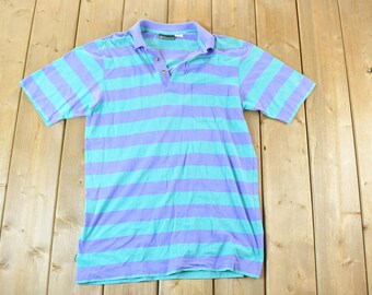 Vintage 1990s Jantzen Button Up Polo Shirt / Vintage Dress Shirt / Plaid Button Up / Cowboy Shirt / Preppy Button Up