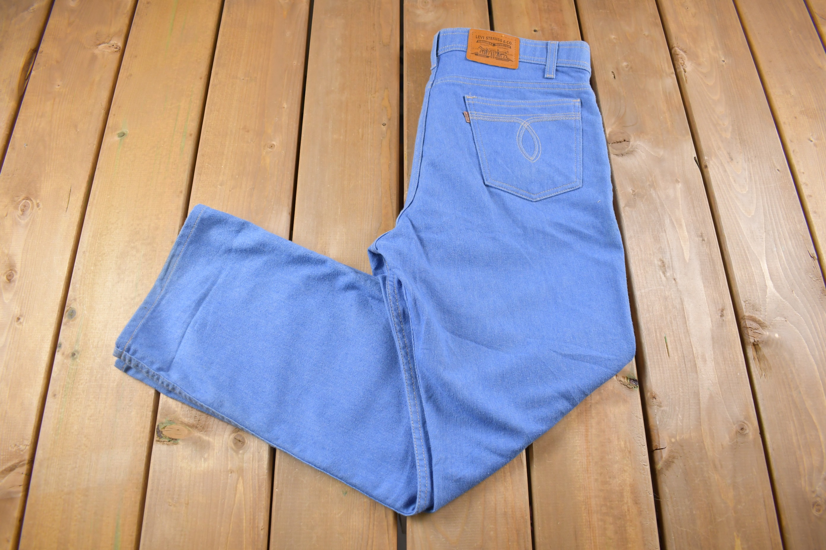 Vintage 1980s Levi's 50% Polyester Jeans Size 36 X 29 / 90s