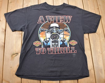 Vintage 90s Harley Davidson T-shirt | Looney Tunes Taz Devil - Etsy