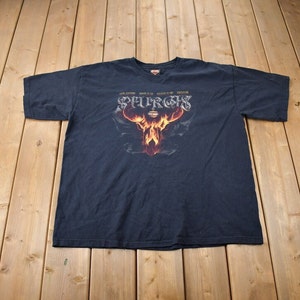 Vintage 2004 Harley Davidson Motorcycles Black Hills Rally Graphic T-Shirt Made In USA Size 3X