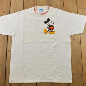 ヴィンテージ 1990年代 ミッキーマウス / ディズニー カートゥーン プロモ T シャツ / 90 年代 グラフィック T シャツ / ヴィンテージ ミッキーマウス / アメリカ製 / 90 年代 ディズニー T シャツ