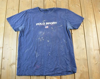 Polo Sport ポロシャツ Lサイズ90s 90's POLO SPORT Half Zip Polo Shirt Ralph Lauren SIZE L 90年代