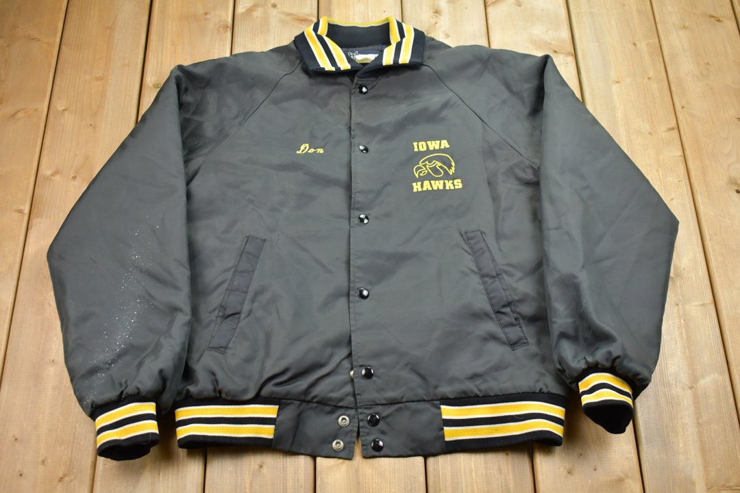 Veste Vintage Iowa Hawkeyes Chalk Line Années 80 - Fabriquée USA - Taille L