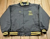 Vintage 1980s Iowa Hawks Fox Point Varsity Jacket Athleisure Sportswear Streetwear Fashion Sports Jacket Made In USA