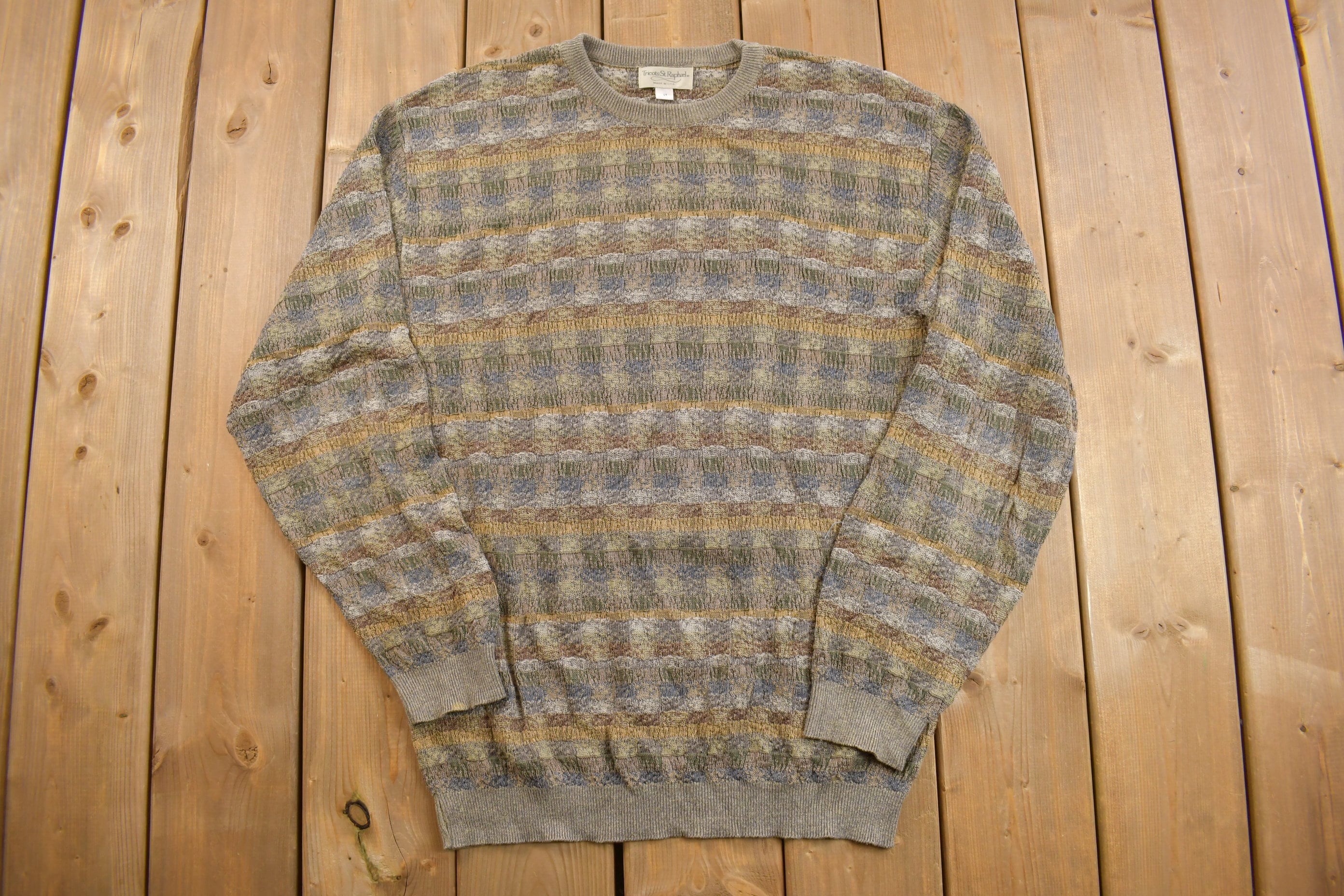 Vintage 1980s Tricots St Raphael Wool Knitted Crewneck Vintage 1980s Tricots St Raphael Wool Knitted Crewneck