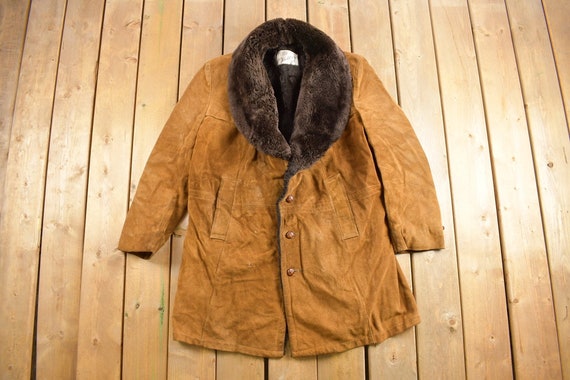 Vintage 1970s Wickbury Fur Lined Suede Coat Fall Outerwear Suede Jacket Leather Coat True Vintage Made in USA Etsy Norway