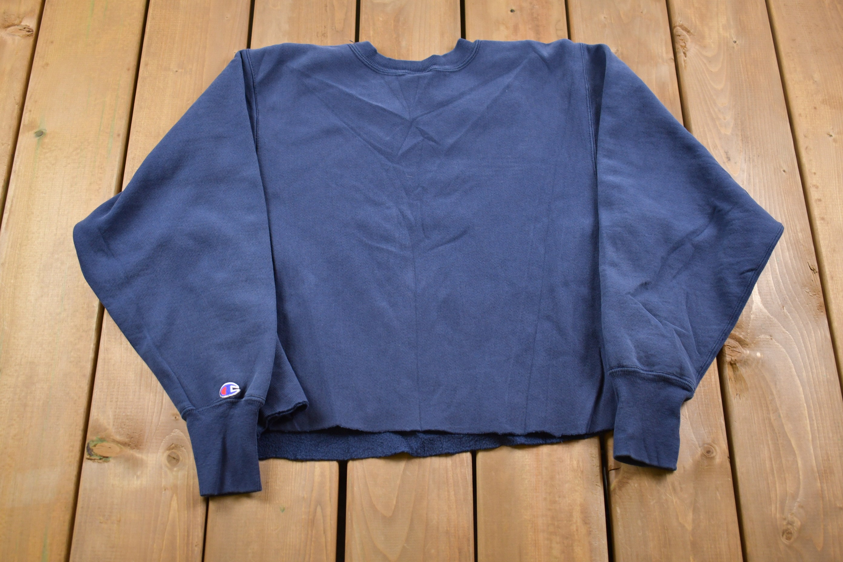 Vintage 1990s Champion Reverse Weave Cropped Sweatshirt / Vintage